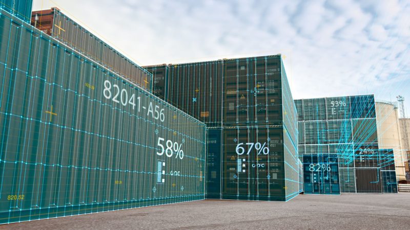 Contenedores inteligentes transporte marítimo internacional